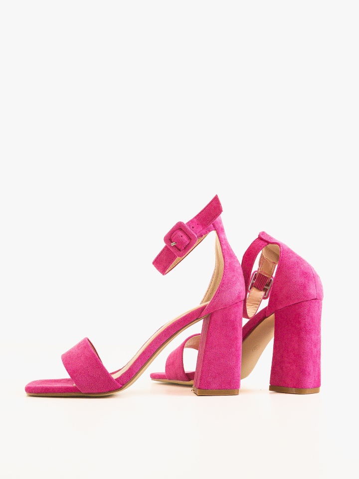 Sandale cu toc Teso Fuchsia