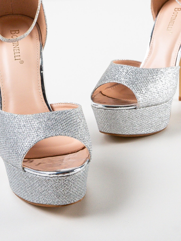 Sandale cu toc Aliyah Aurii