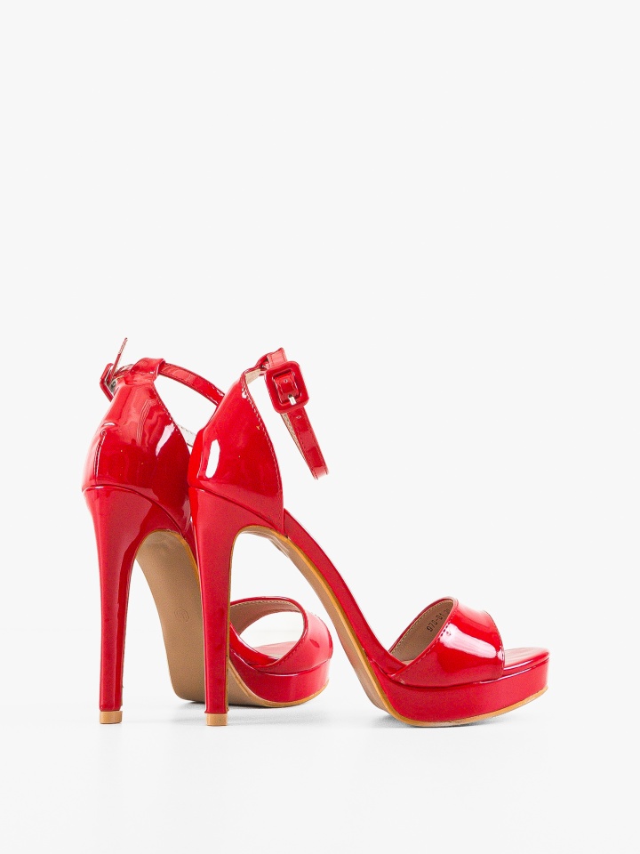 Sandale cu toc Shields Negre 2