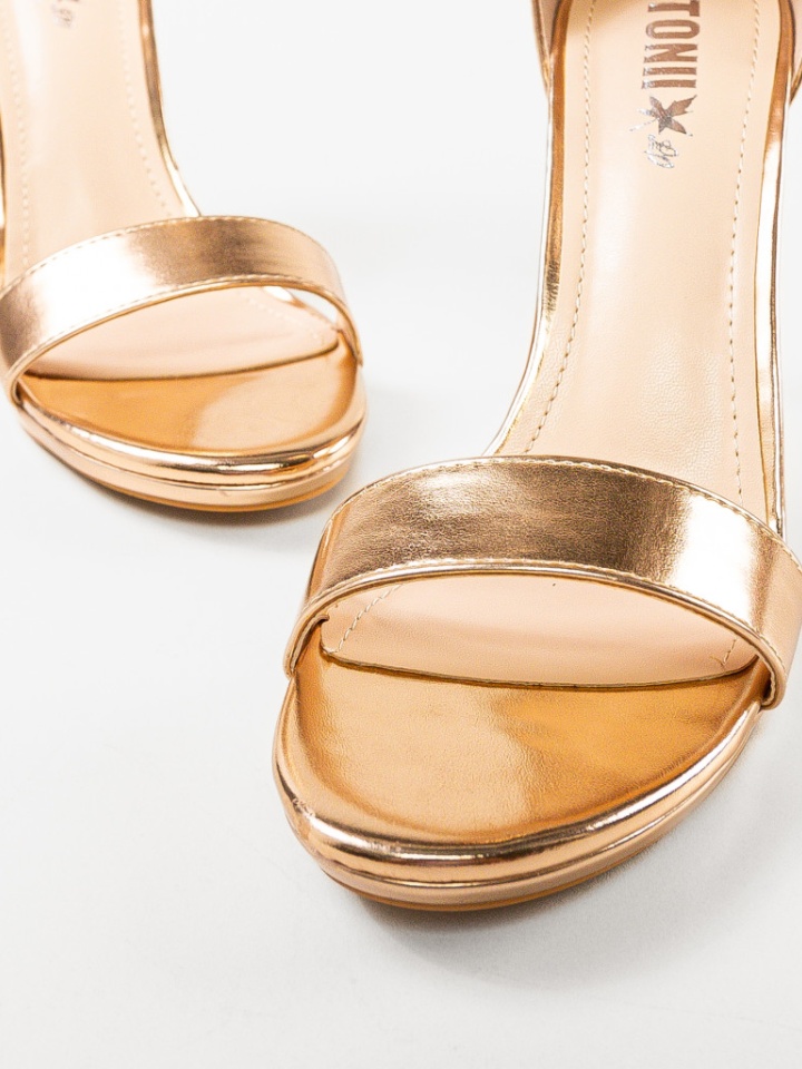 Sandale cu toc Ravan Argintii