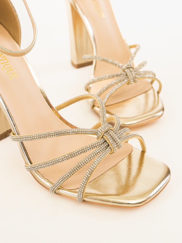 Sandale cu toc Roxane Animal Print