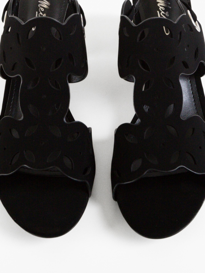 Sandale cu toc Tanith Negre