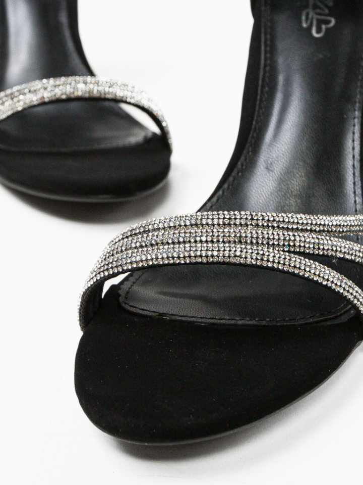 Sandale cu toc Josie Negre