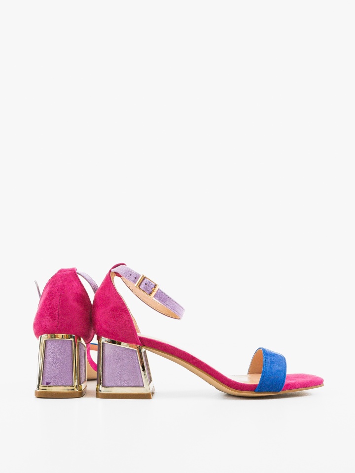 Sandale cu toc Bryan Portocalii