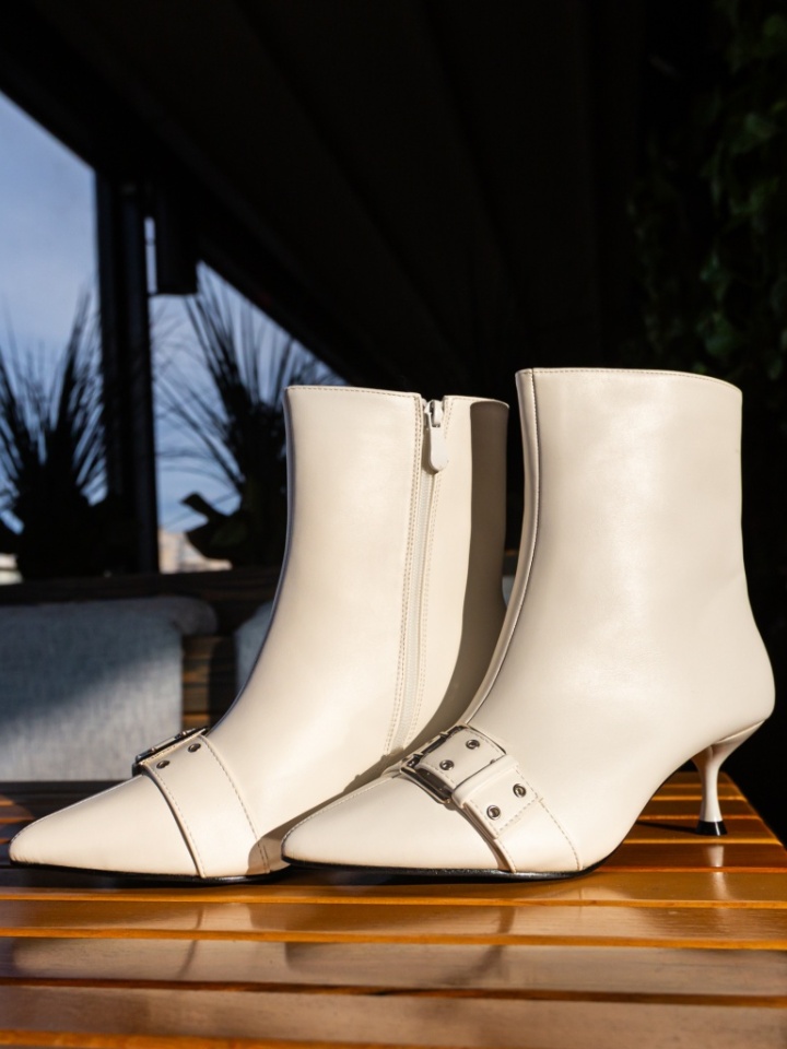 Botine dama Cliffor Albe