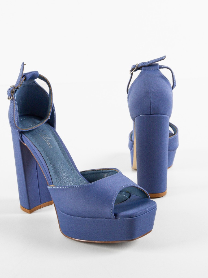 Sandale cu toc Kevin Fuchsia