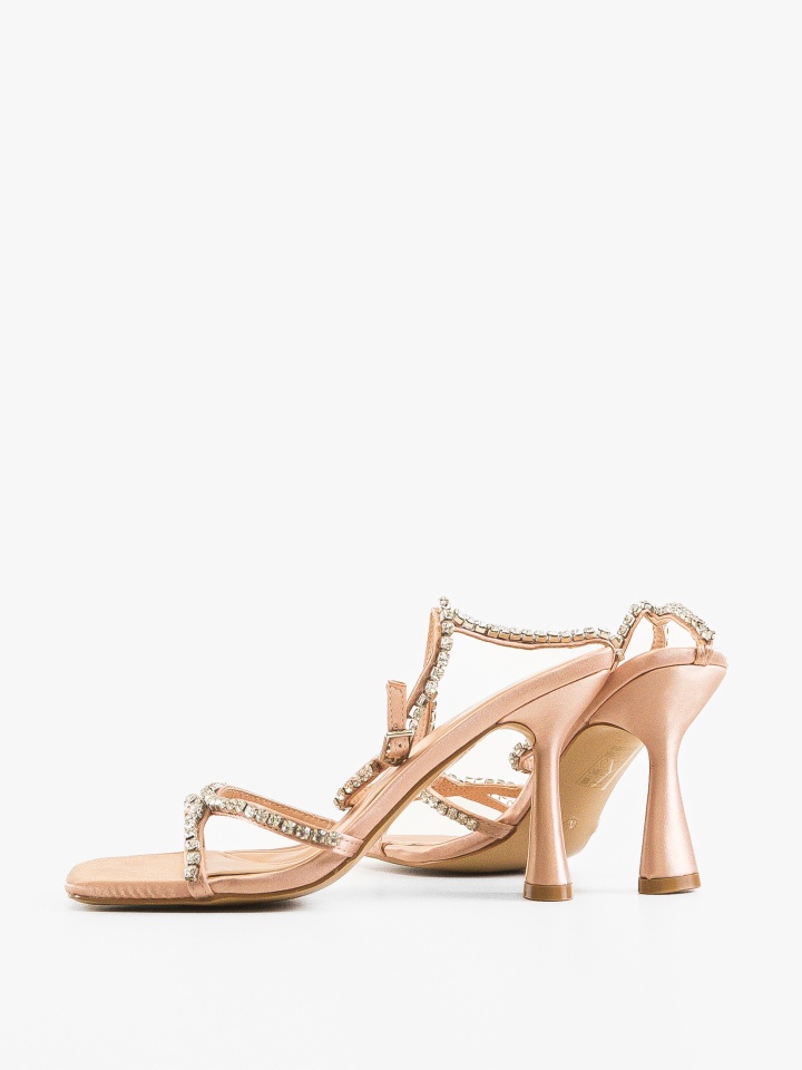 Sandale cu toc Aron Aurii