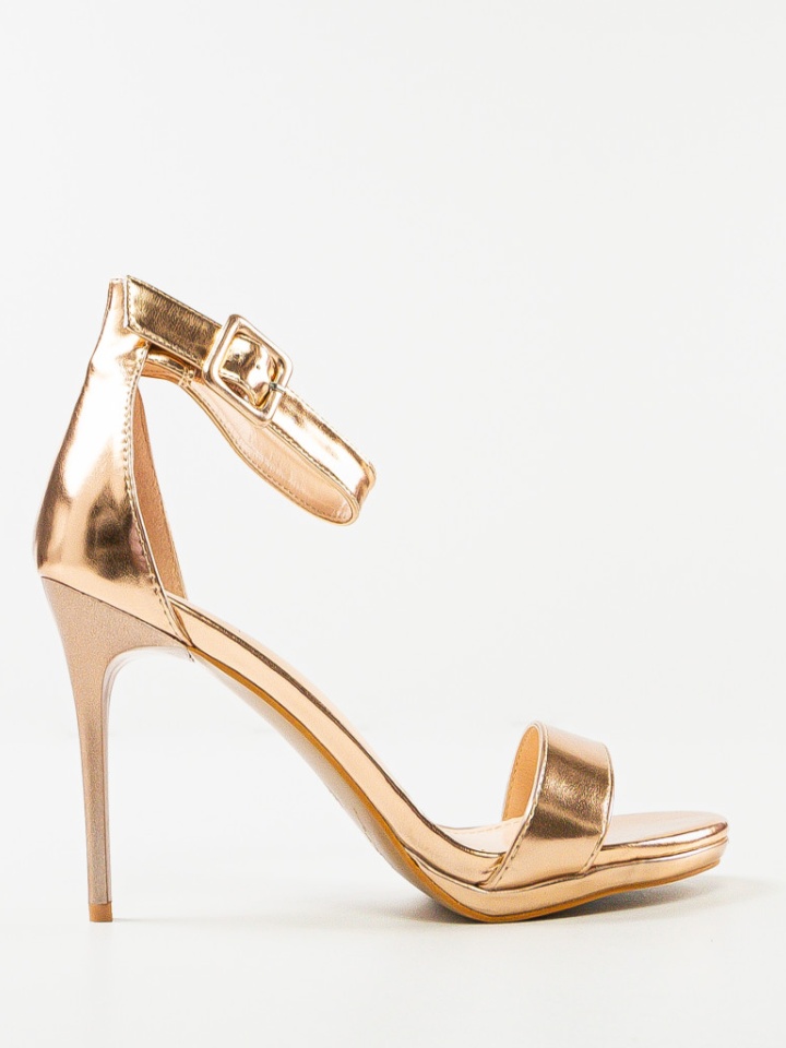 Sandale cu toc Ravan Argintii