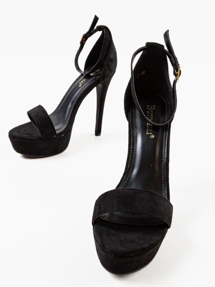 Sandale cu toc Olink Negre