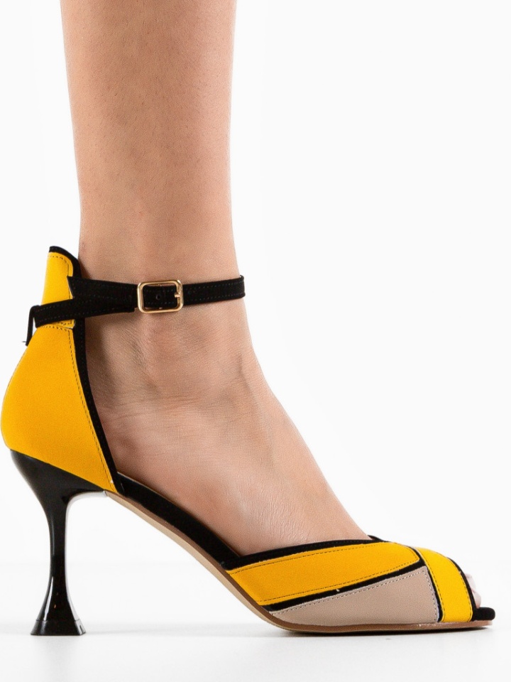 Sandale cu toc Armo Roz