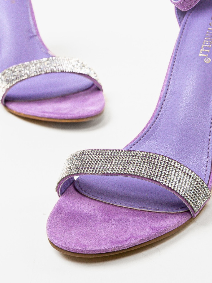 Sandale cu toc Kandrev Fuchsia