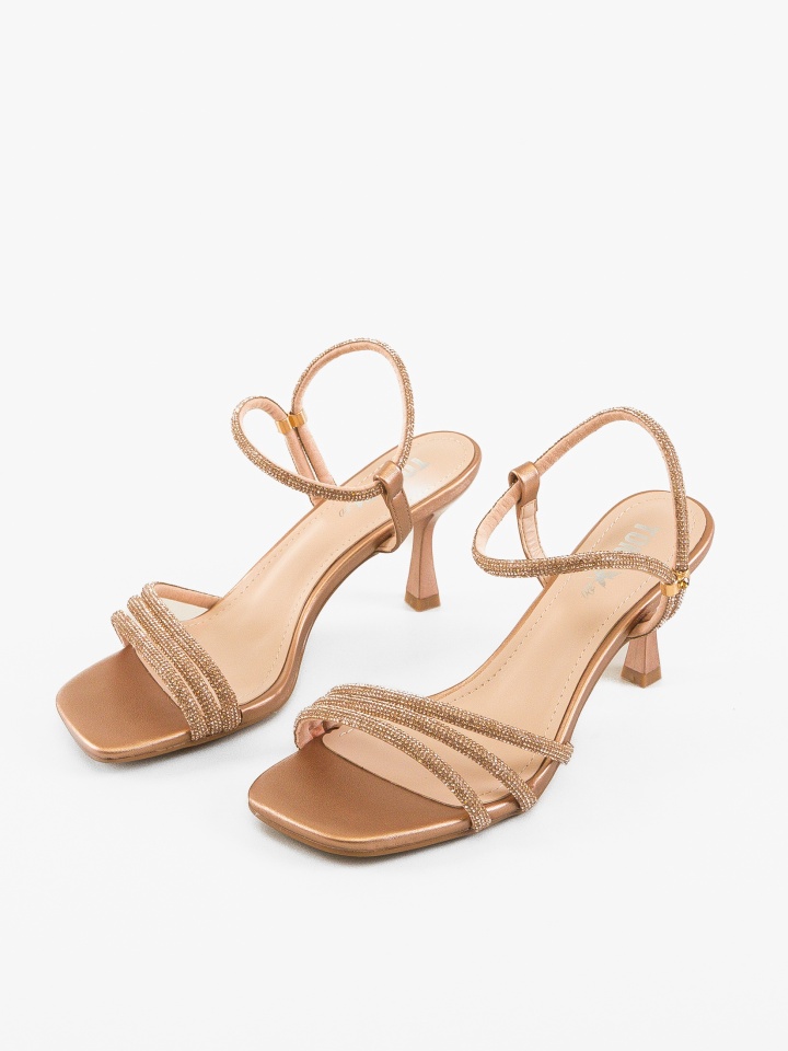 Sandale cu toc Myhaj Negre