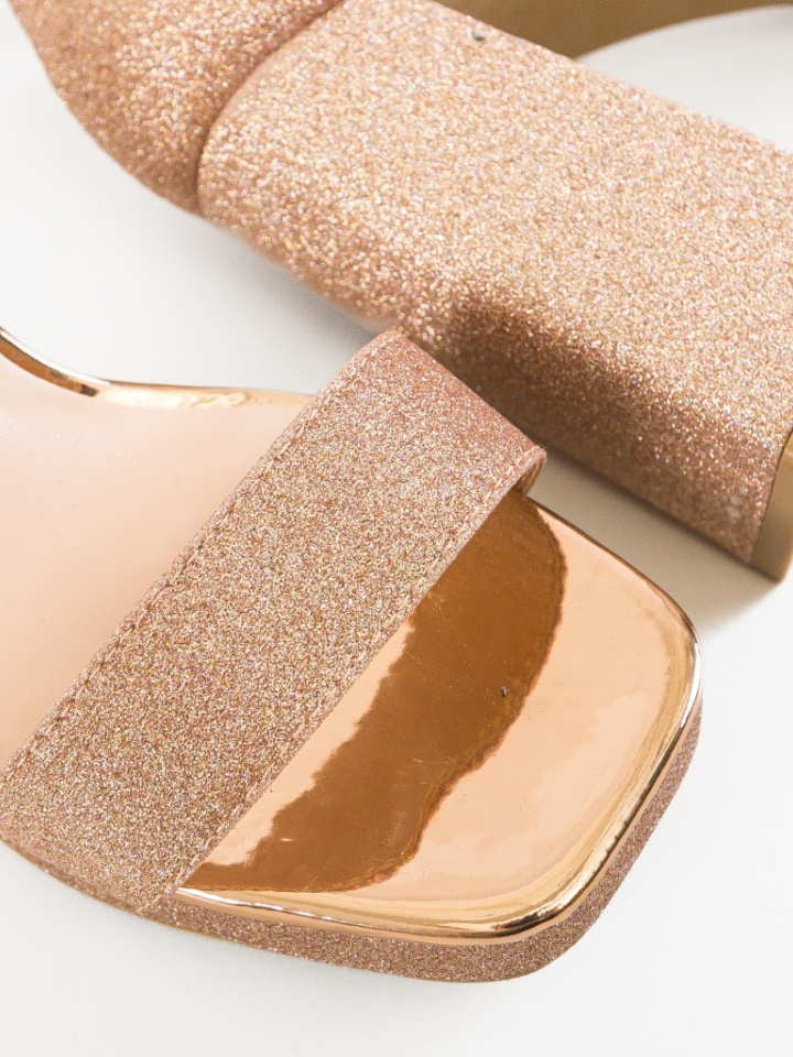 Sandale cu toc Aryan Argintii