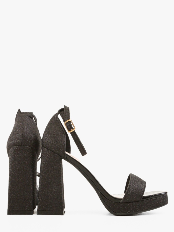 Sandale cu toc Aryan Negre