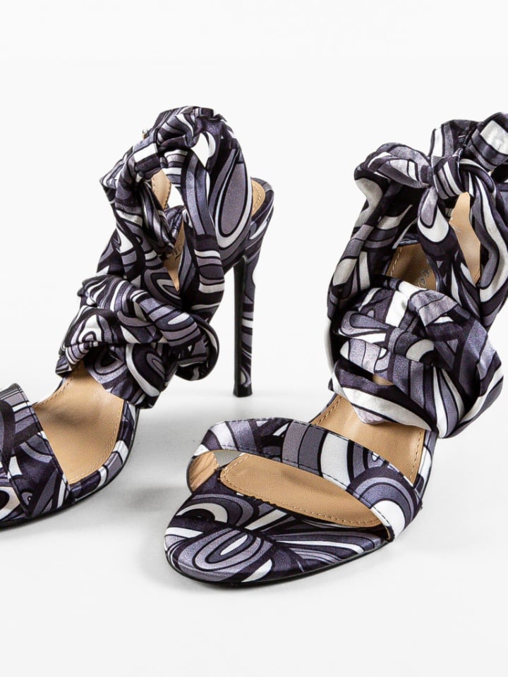 Sandale cu toc Brayd Negre