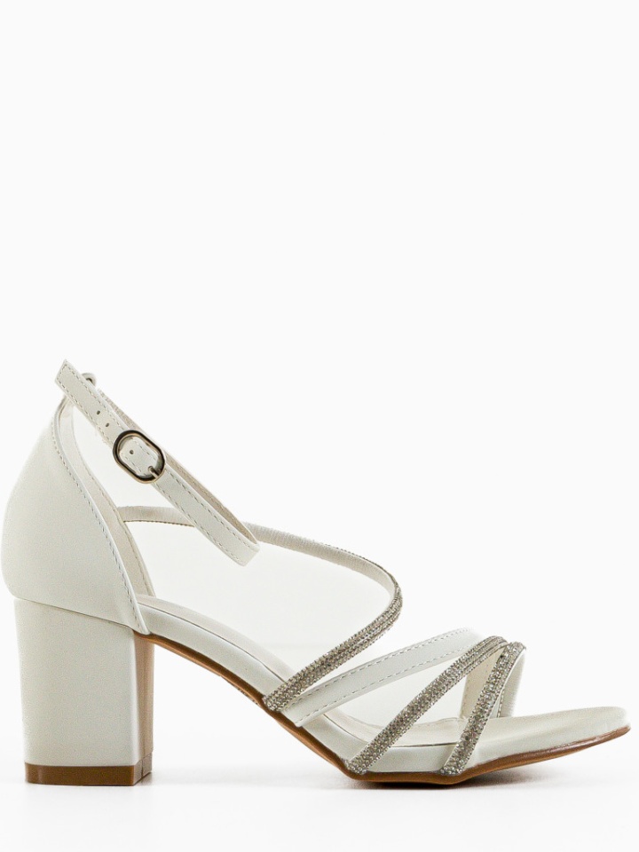 Sandale cu toc Lynia Bej