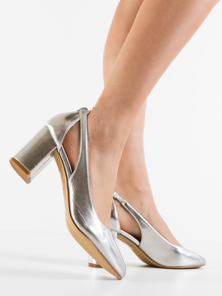 Pantofi dama Adriama Argintii