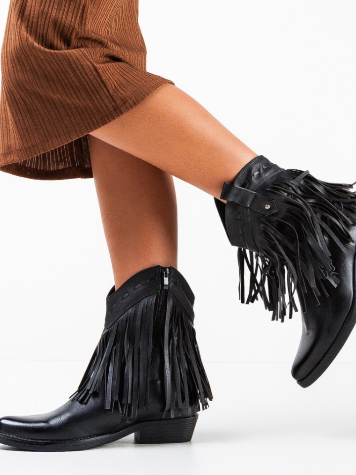 Botine dama Valentine Negre