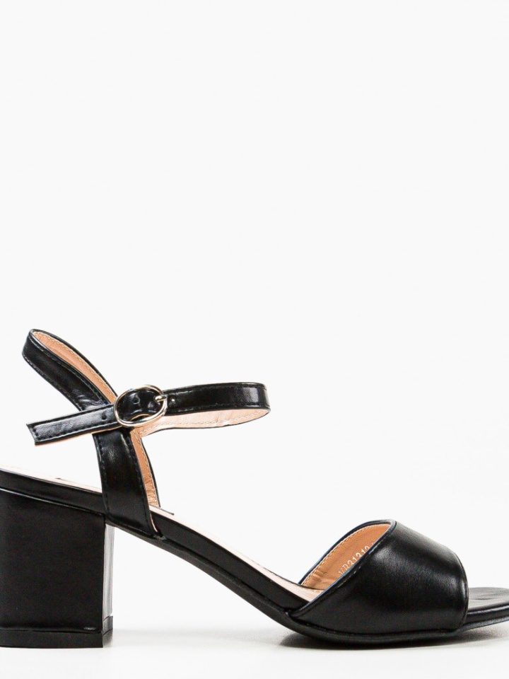 Sandale cu toc Jelisaveta Negre