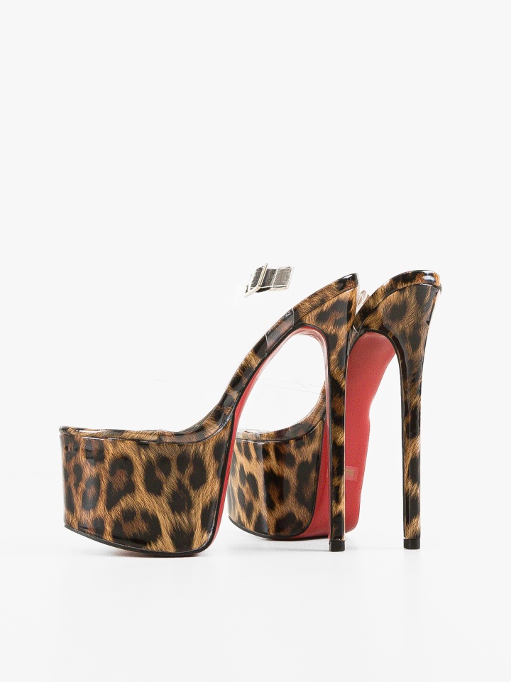 Sandale cu toc Canterion Negre