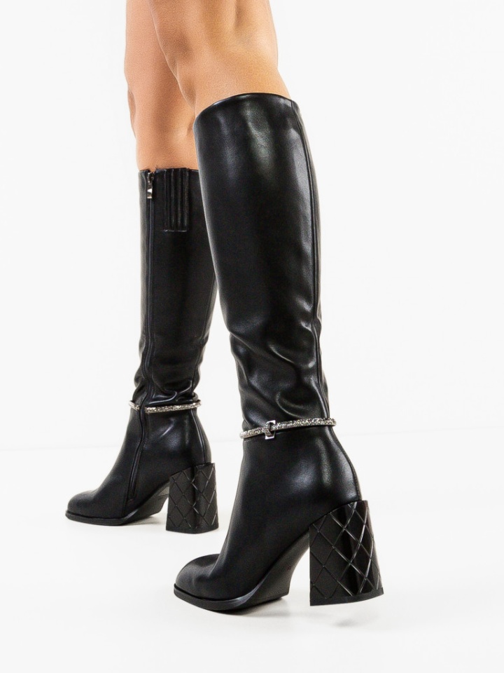Cizme dama Kantic Negre
