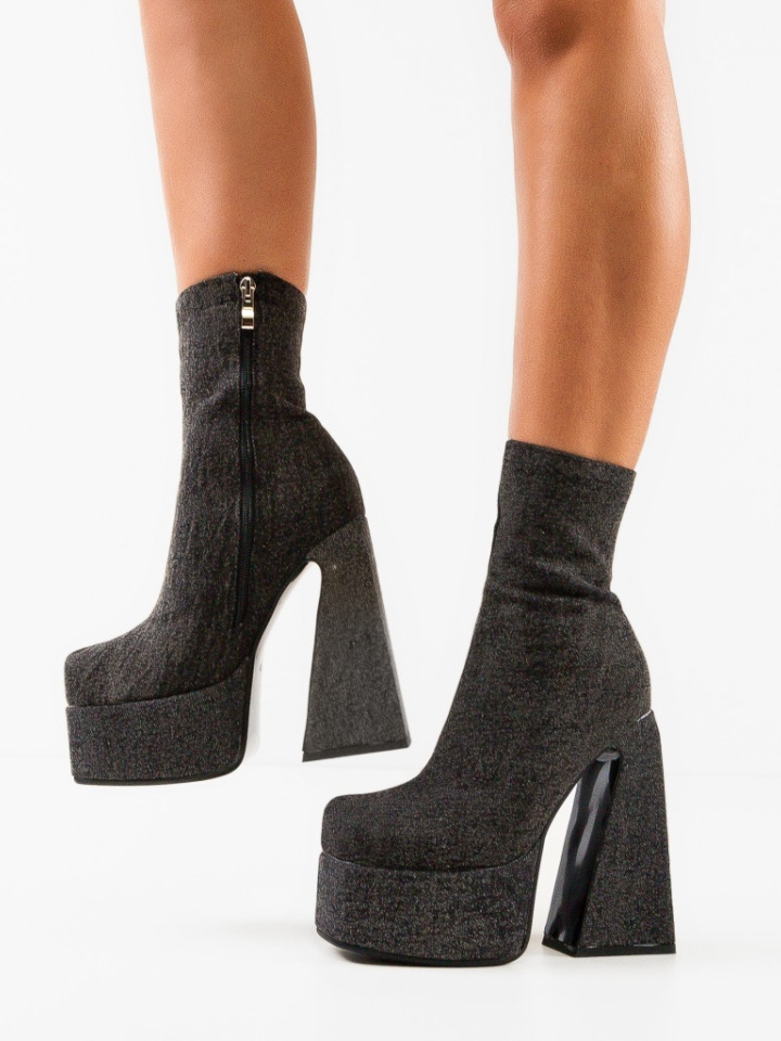 Botine dama Huron Albe