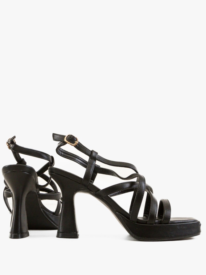 Sandale cu toc Eddie Aurii