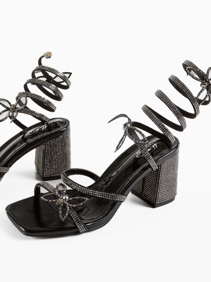 Sandale cu toc Gaiana Albastre