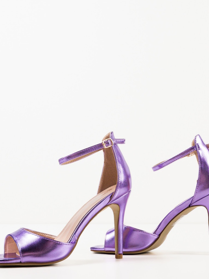 Sandale cu toc Moroilo Negre