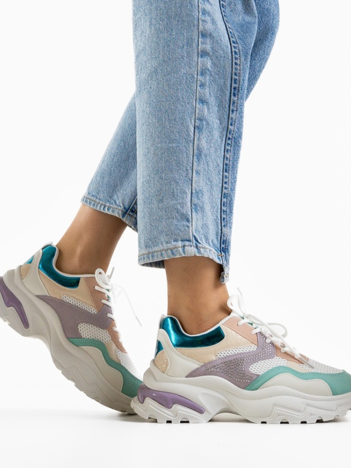 Sneakers dama Leonarda Bej