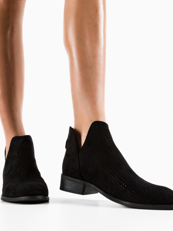 Botine dama Felt Negre