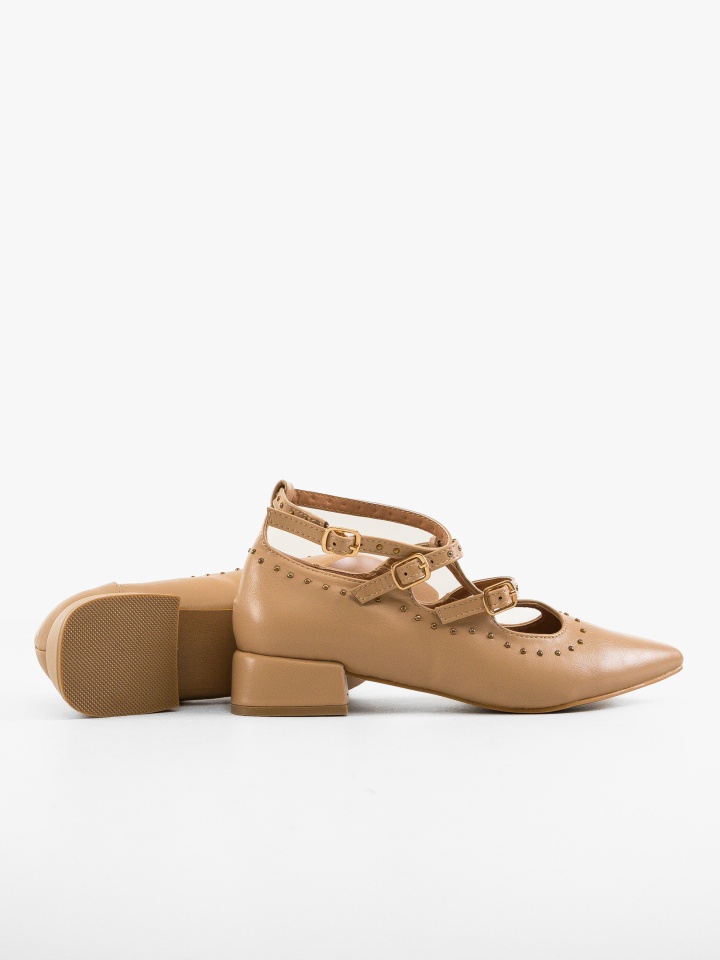 Pantofi cu toc Leslie Nude