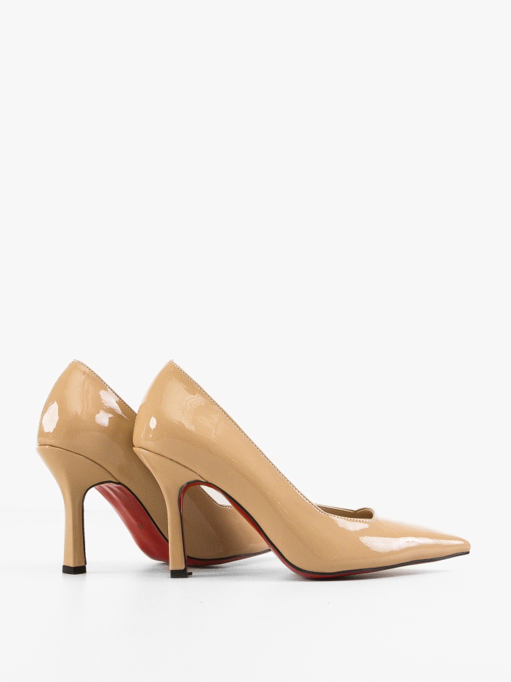 Pantofi stiletto Vobka Bej
