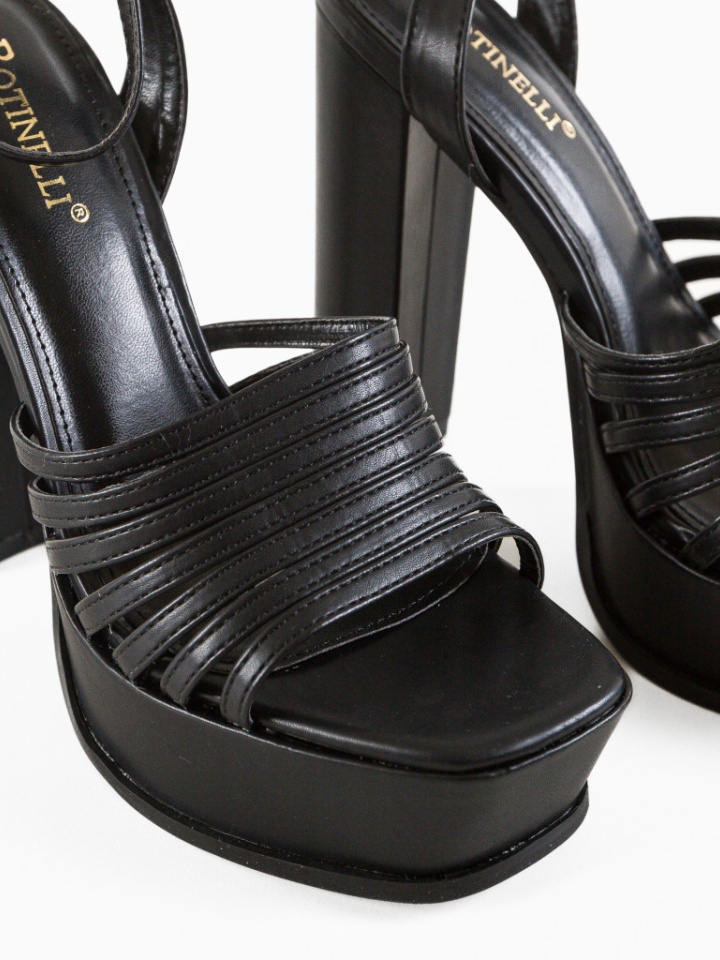 Sandale cu toc Rattey Bej