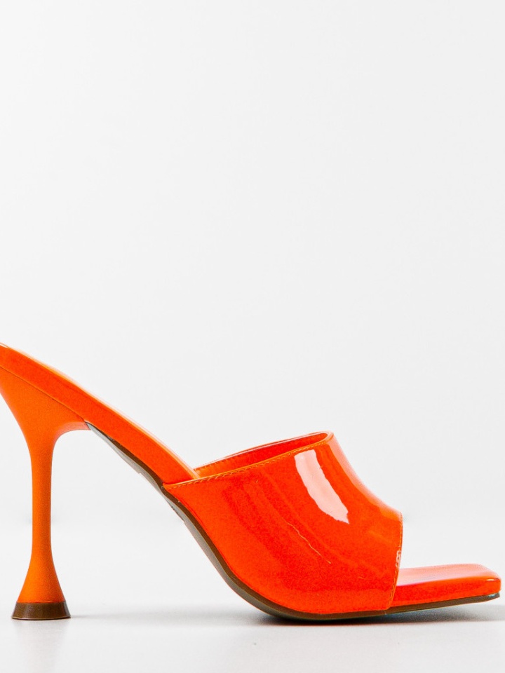 Saboti cu toc Rachel Portocalii