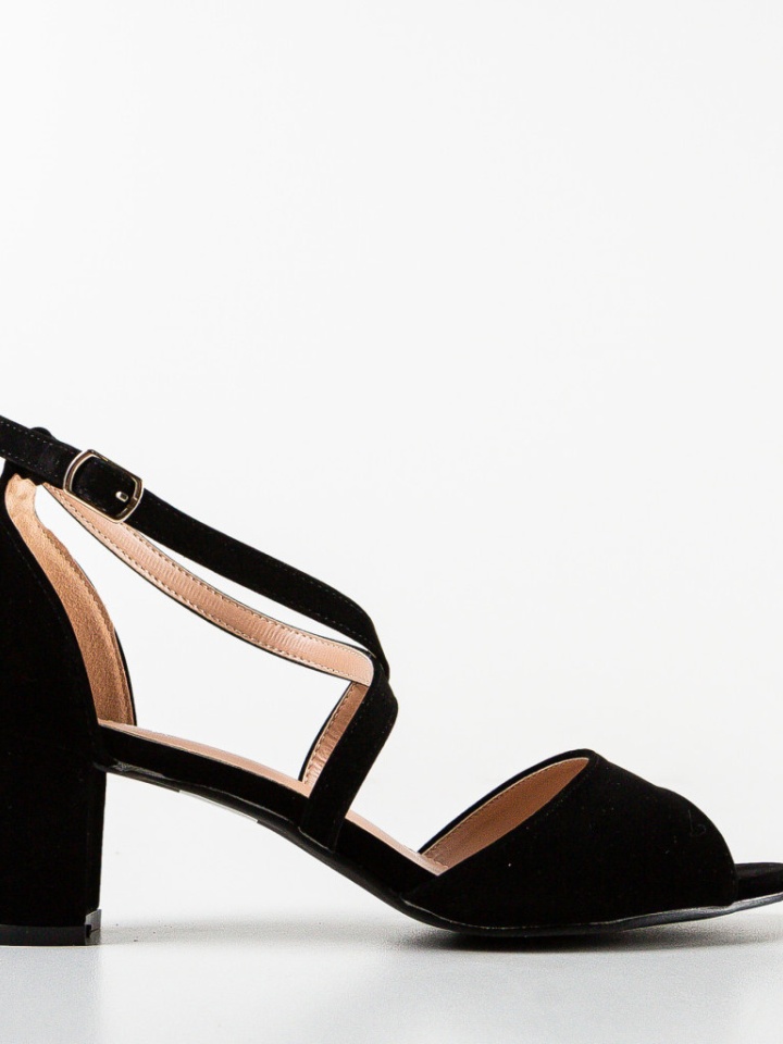 Sandale cu toc Tyga Negre