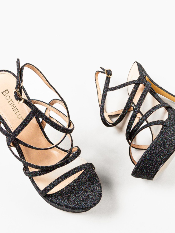 Sandale cu toc Kongo Roz