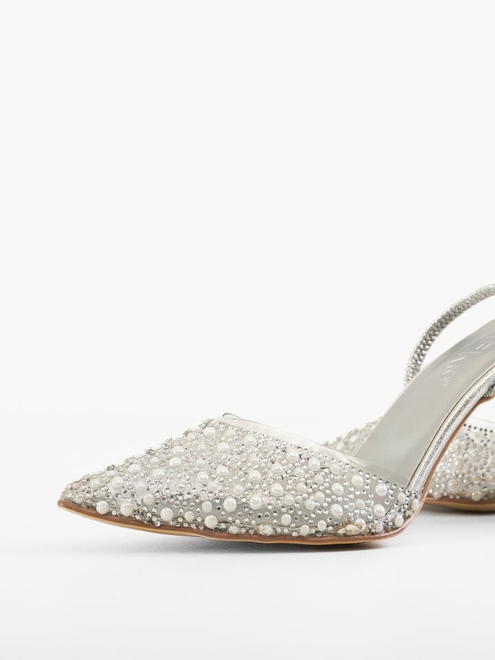 Pantofi dama Beto Argintii