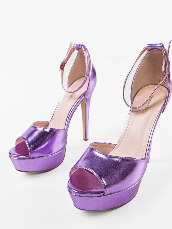 Sandale cu toc Remiel Negre