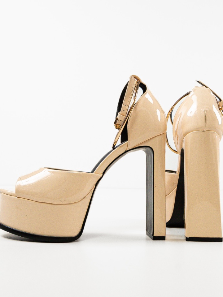 Sandale cu toc Chuki Verzi