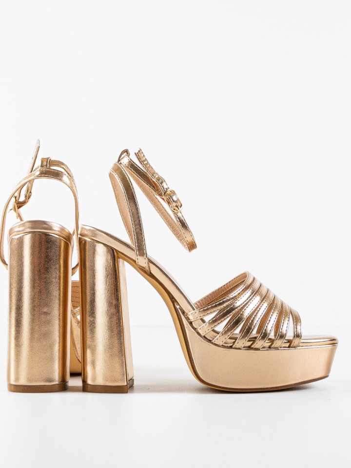 Sandale cu toc Odom Argintii