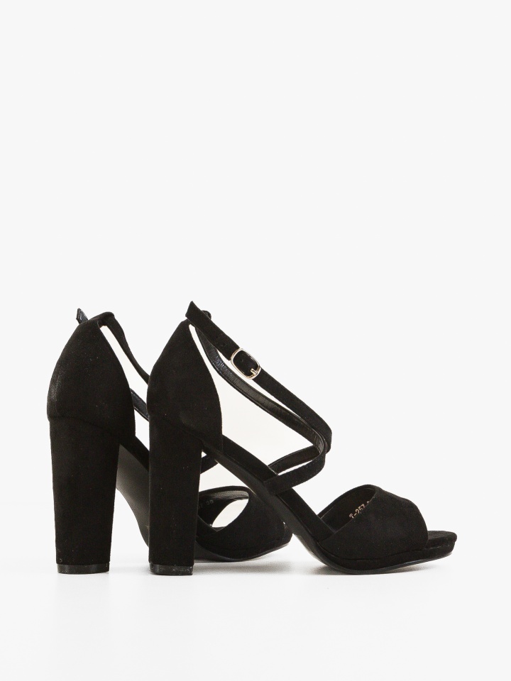 Sandale dama cu toc Delany Albastre