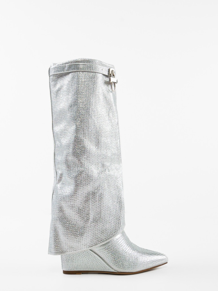 Cizme dama Murcatto Argintii