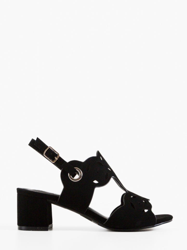 Sandale cu toc Tanith Negre