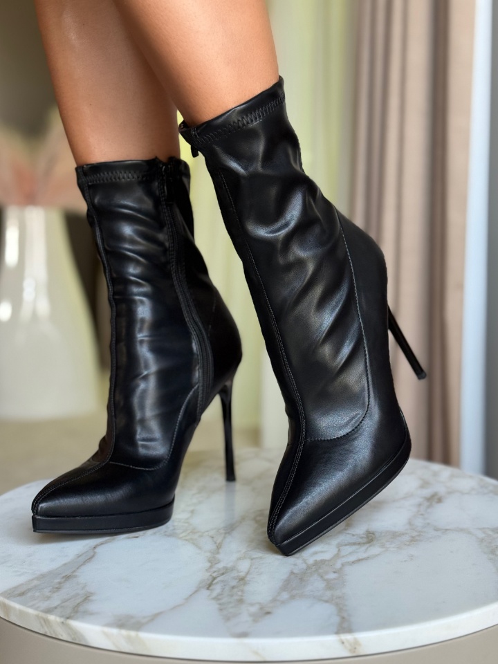 Botine dama Scarl Negre 2