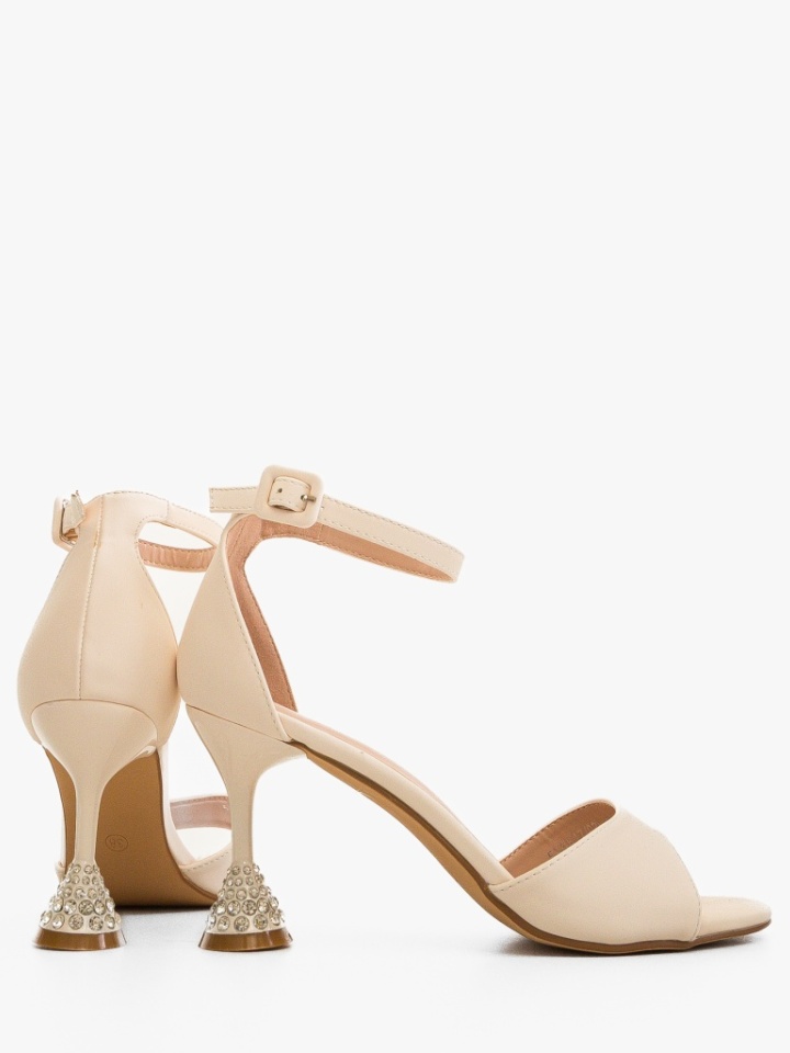 Sandale cu toc Merkato Negre