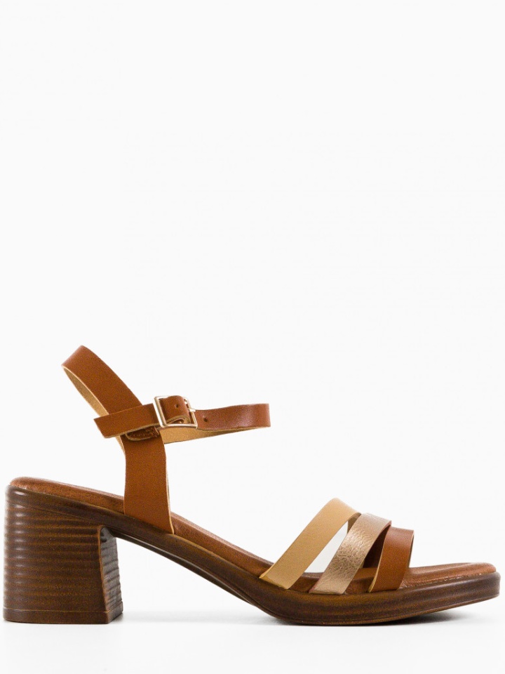 Sandale cu toc Fiore Albe