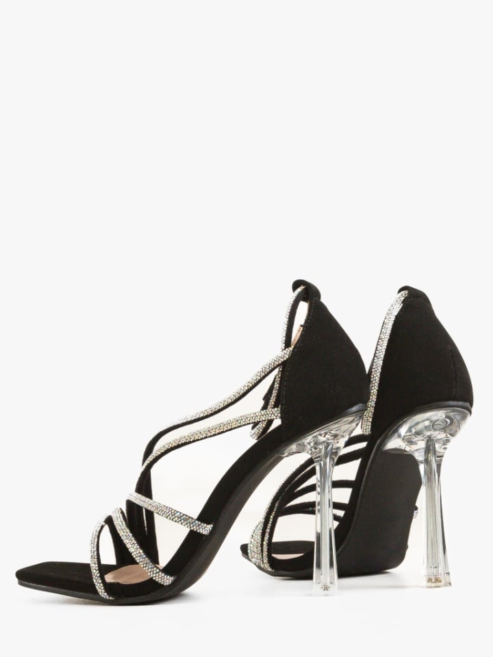 Sandale cu toc Naima Negre 2