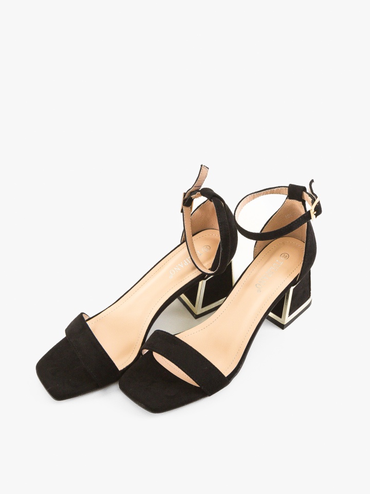 Sandale cu toc Bryan Portocalii