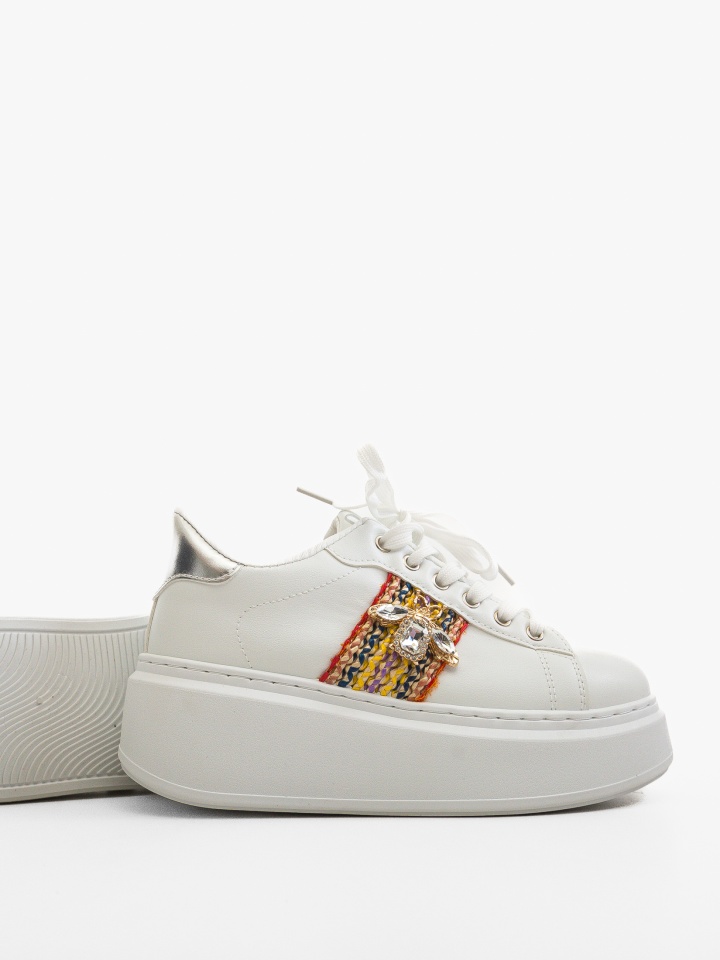 Sneakers dama Wayne Argintii